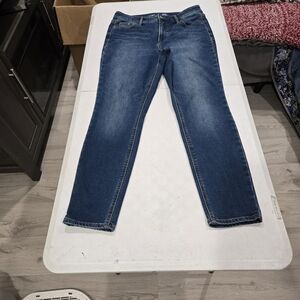 Old Navy Women's Straight Leg Jeans in Dark Blue